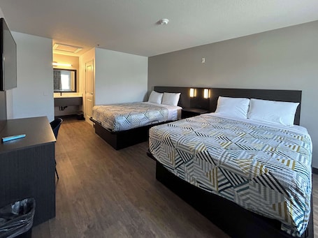 Blackout drapes, iron/ironing board, free WiFi, bed sheets