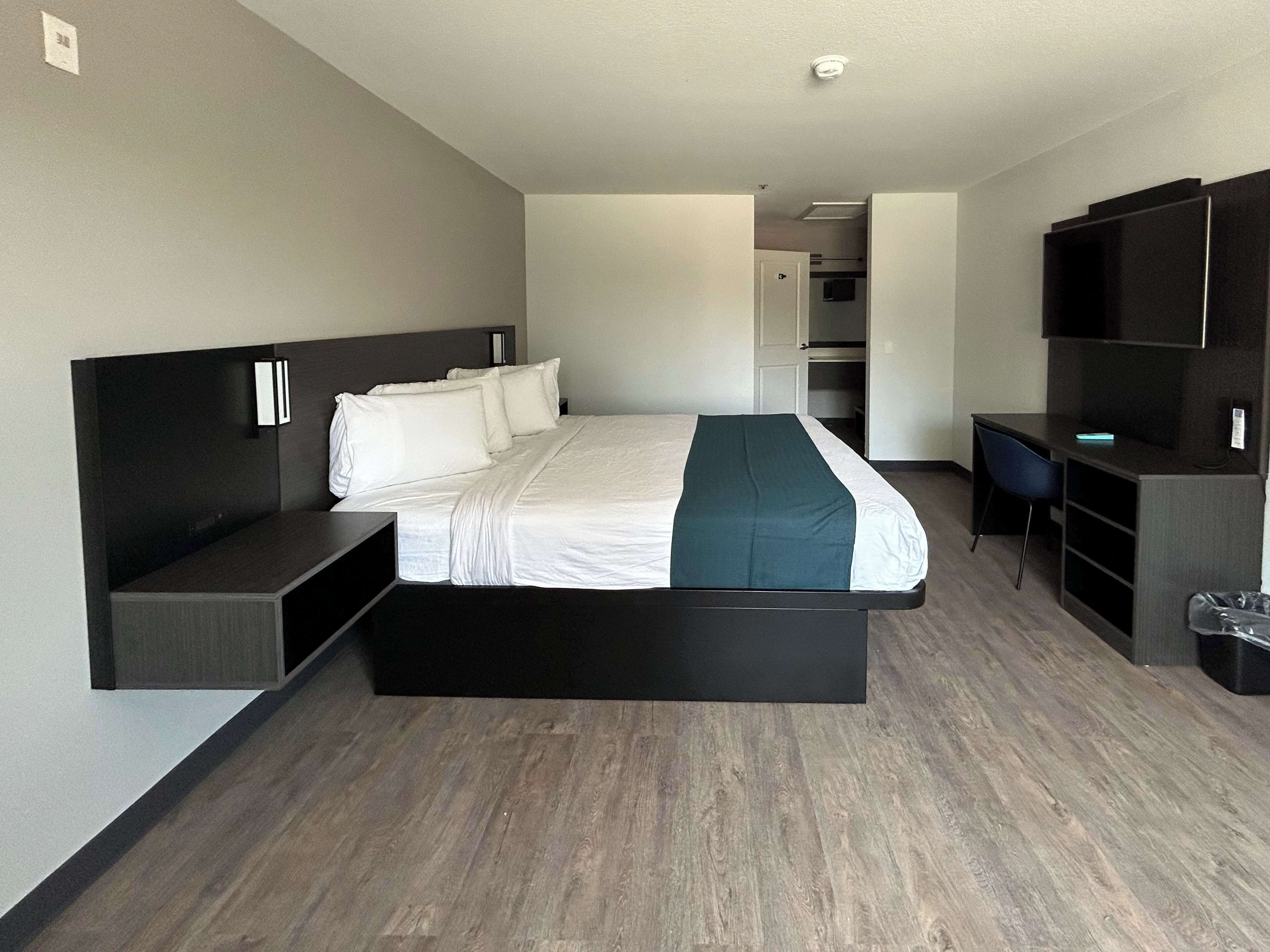 Blackout curtains, iron/ironing board, free WiFi, bed sheets