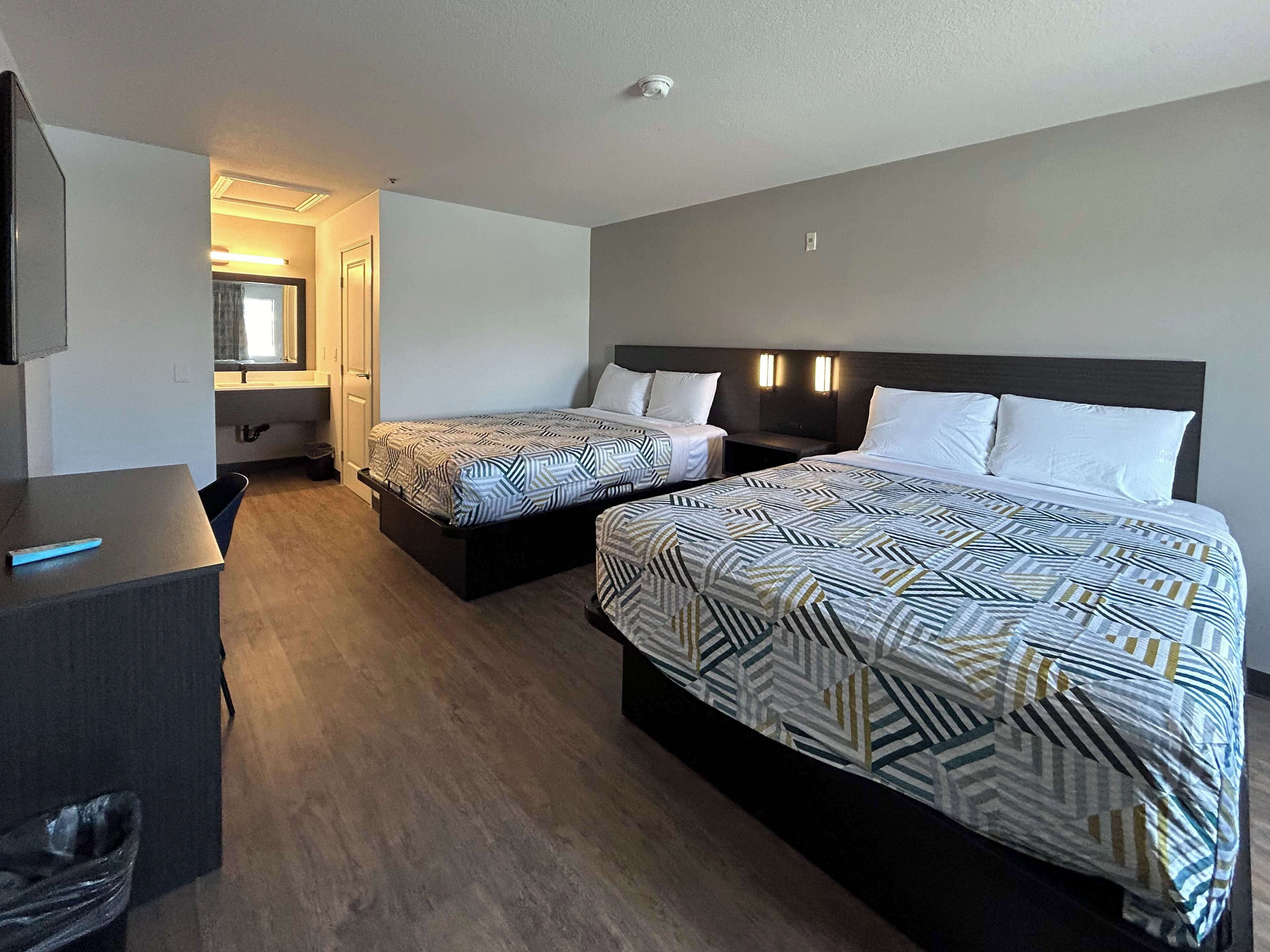 Blackout curtains, iron/ironing board, free WiFi, bed sheets