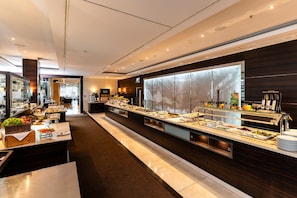 Daily buffet breakfast (EUR 21 per person)