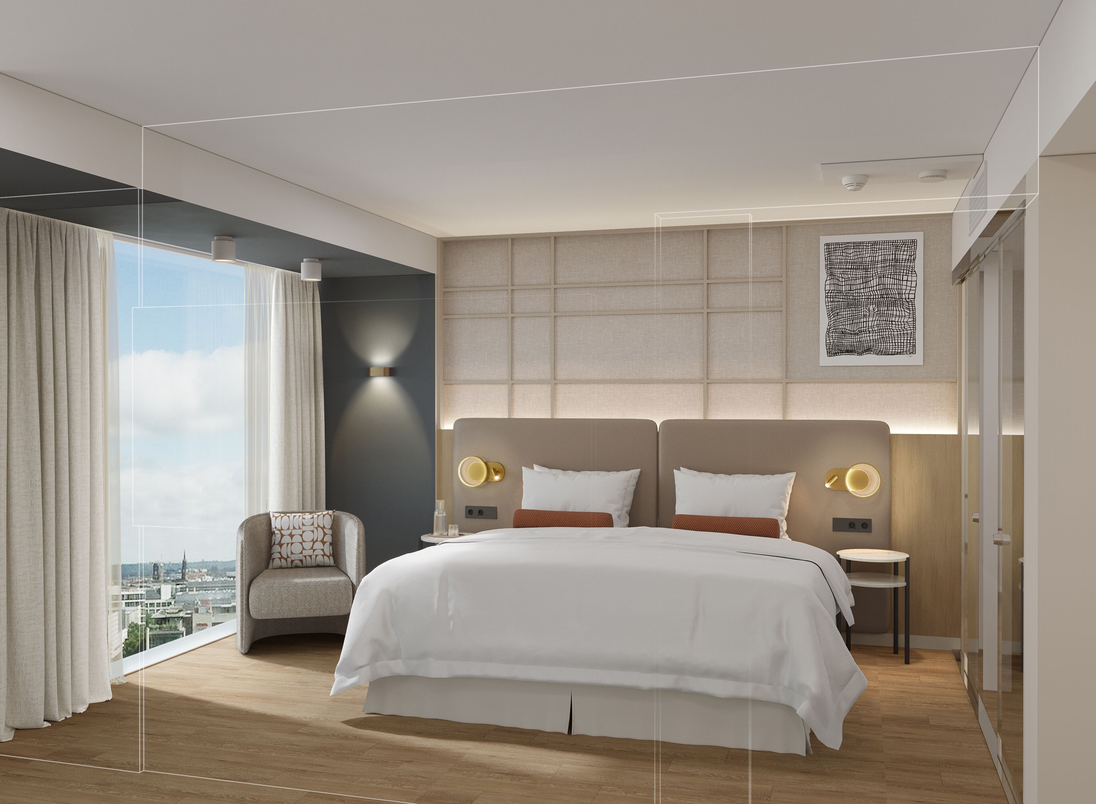 Ropa de cama de alta calidad y colchones con pillow-top 