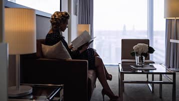 Premium bedding, pillow-top beds, in-room safe, desk