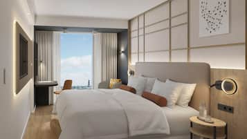 Hochwertige Bettwaren, Pillowtop-Betten, Zimmersafe, Schreibtisch