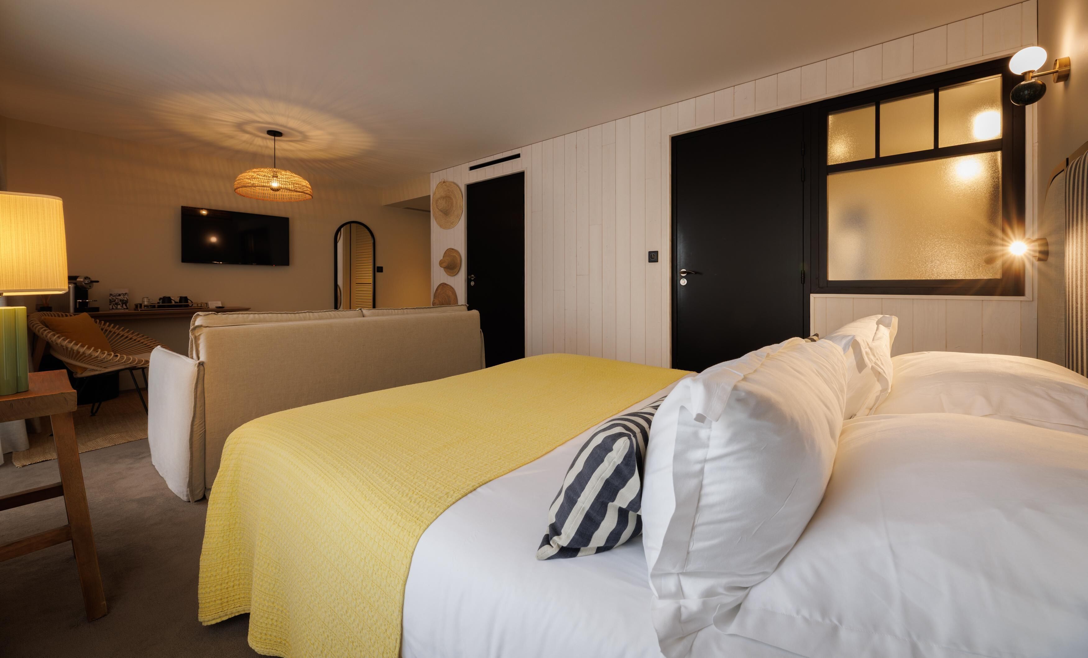 Dobbelt- eller tomannsrom – junior | Sengetøy i egyptisk bomull, sengetøy av topp kvalitet og minibar