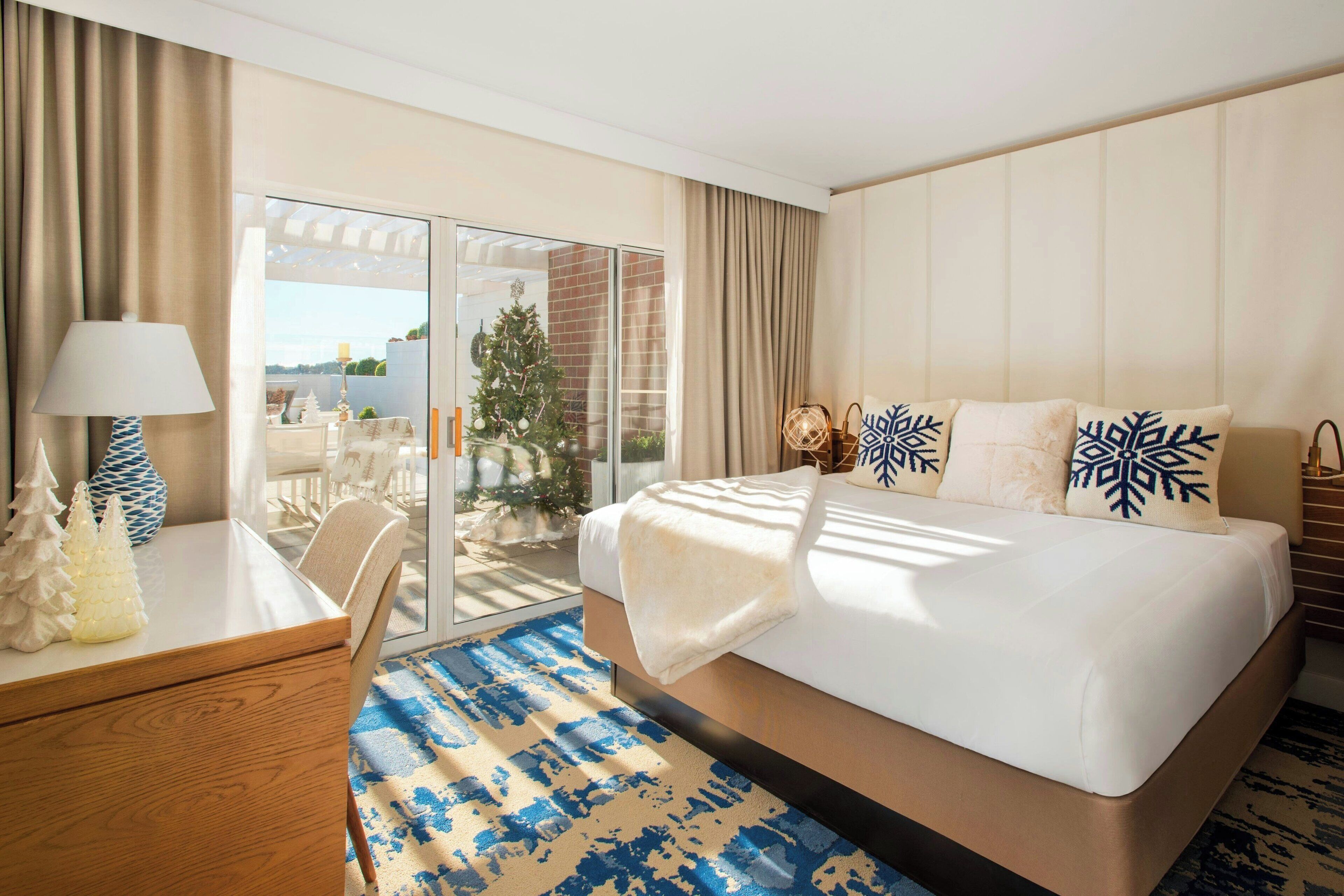 Premium bedding, down duvets, in-room safe, desk