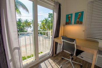 Premier Bay View with One King Bed & Juliet Balcony | View from room at Bayside Inn Key Largo