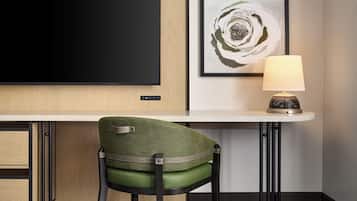 Premium bedding, down duvets, pillow-top beds, in-room safe