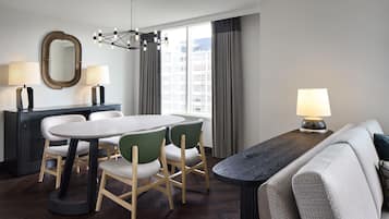 Premium bedding, down duvets, pillow-top beds, in-room safe