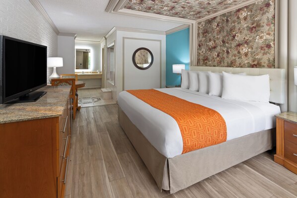 Tabla de planchar con plancha, wifi gratis, ropa de cama