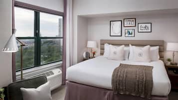 Hypo-allergenic bedding, in-room safe, desk, laptop workspace