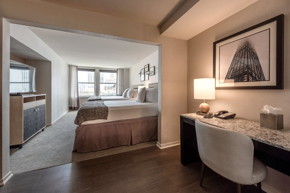 1 bedroom, hypo-allergenic bedding, in-room safe, desk