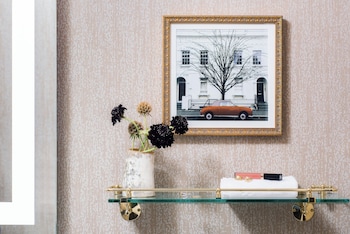 Bathroom amenities at Claridge House Chicago, Tapestry Collection by Hilton