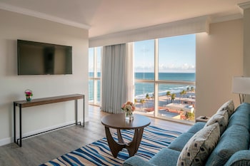 50-inch Smart TV with satellite channels, TV, iPod dock at Hollywood Beach Marriott