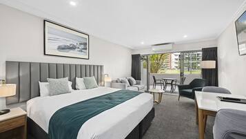 Select Comfort beds, desk, iron/ironing board, free WiFi