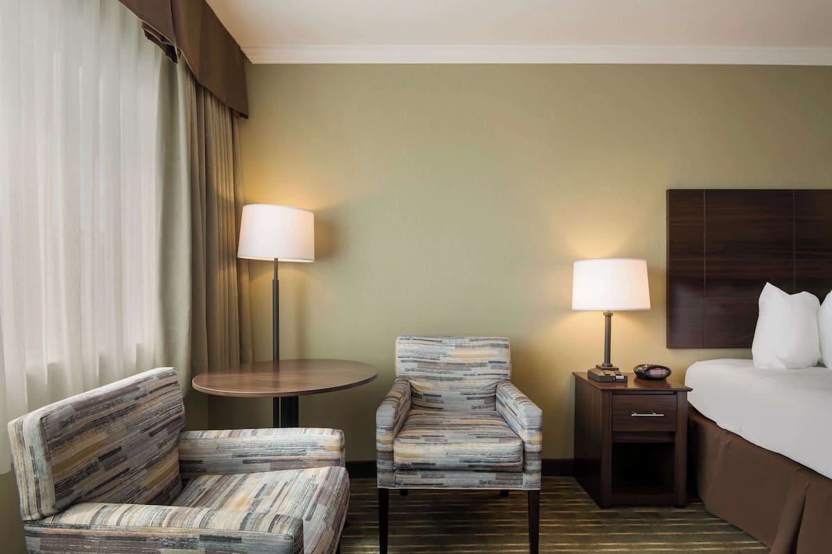 In-room safe, desk, blackout curtains, iron/ironing board