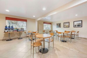 Free daily self-service breakfast 