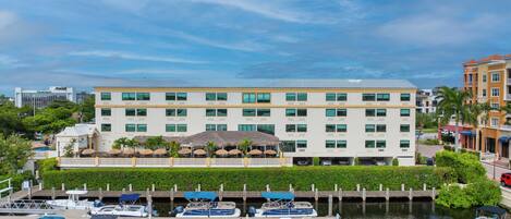 Overnatningsstedets facade