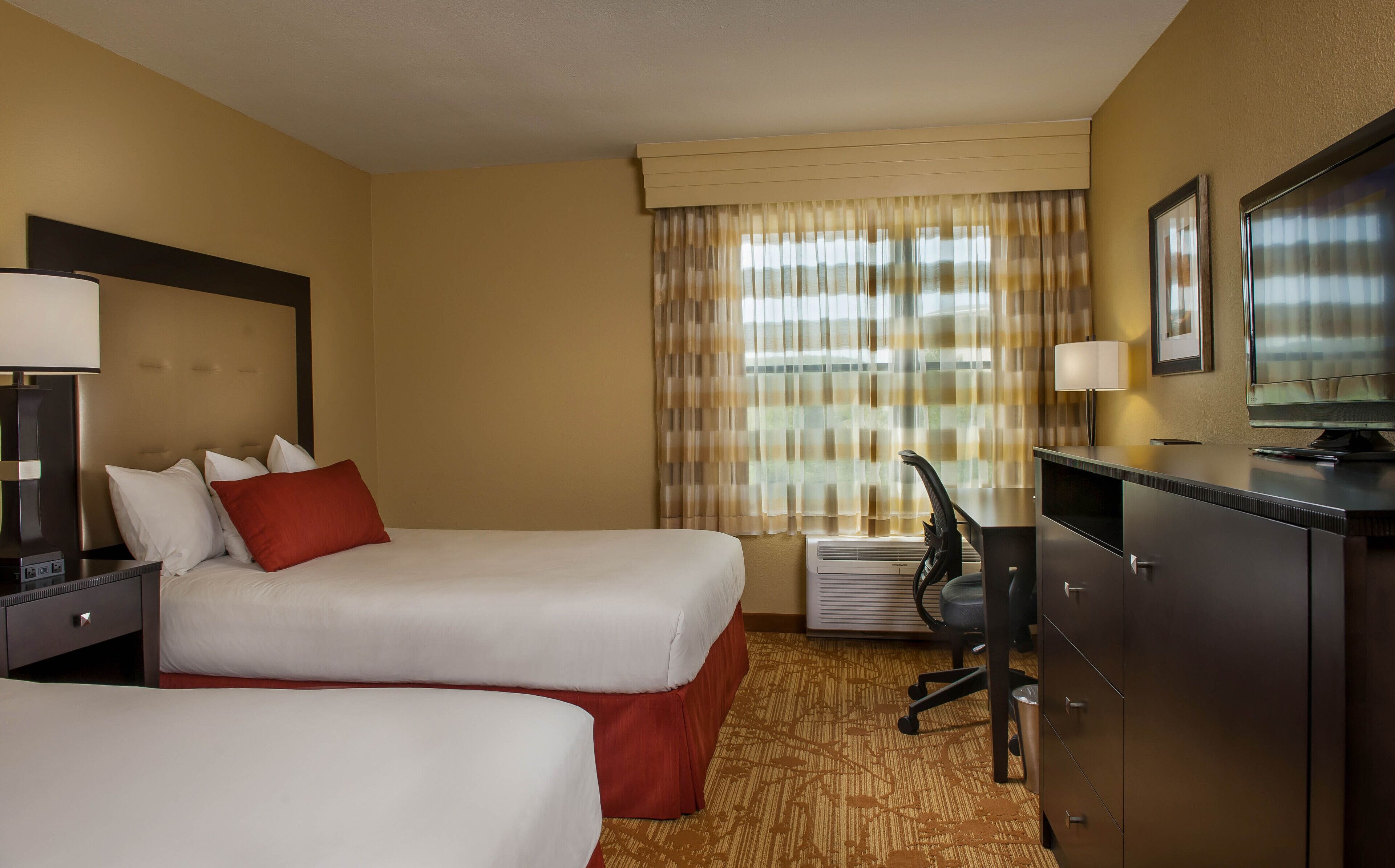 deluxe two queens | in-room safe, individually decorated, individually furnished, desk