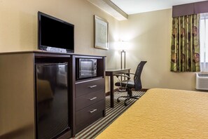 Blackout drapes, iron/ironing board, rollaway beds, free WiFi