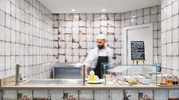 Daily buffet breakfast (EUR 17 per person)