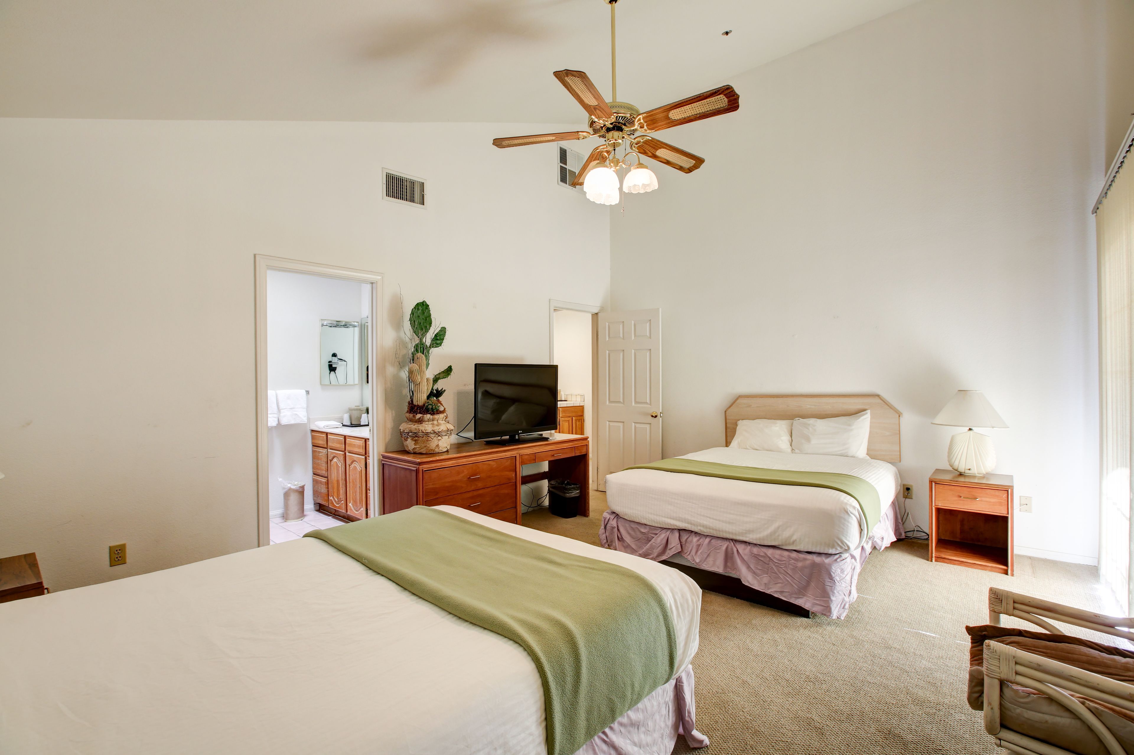 Family Villa, Multiple Beds, 2 Bathrooms (Villa One, 410 Ft from Resort, 3 Bedr) | Iron/ironing board, free WiFi, bed sheets