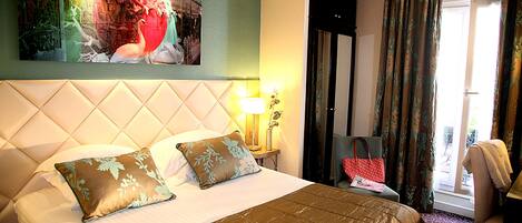 Premium bedding, in-room safe, individually decorated, desk