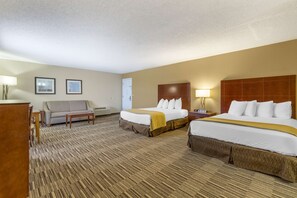 Standard Room, 2 Queen Beds, Non Smoking, Refrigerator & Microwave (with Sofabed;Oversized Room)