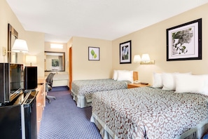 Individually furnished, desk, blackout curtains, rollaway beds