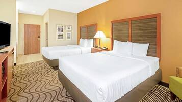 Room, 2 Queen Beds | 1 bedroom, premium bedding, desk, laptop workspace