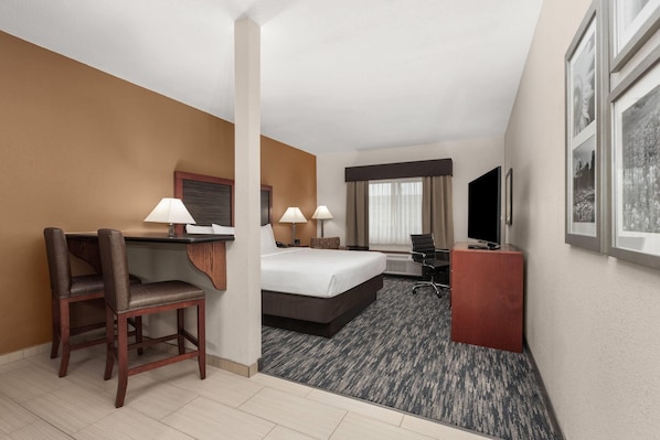 Chambre Deluxe, 1 très grand lit | 1 chambre, literie de qualité, bureau