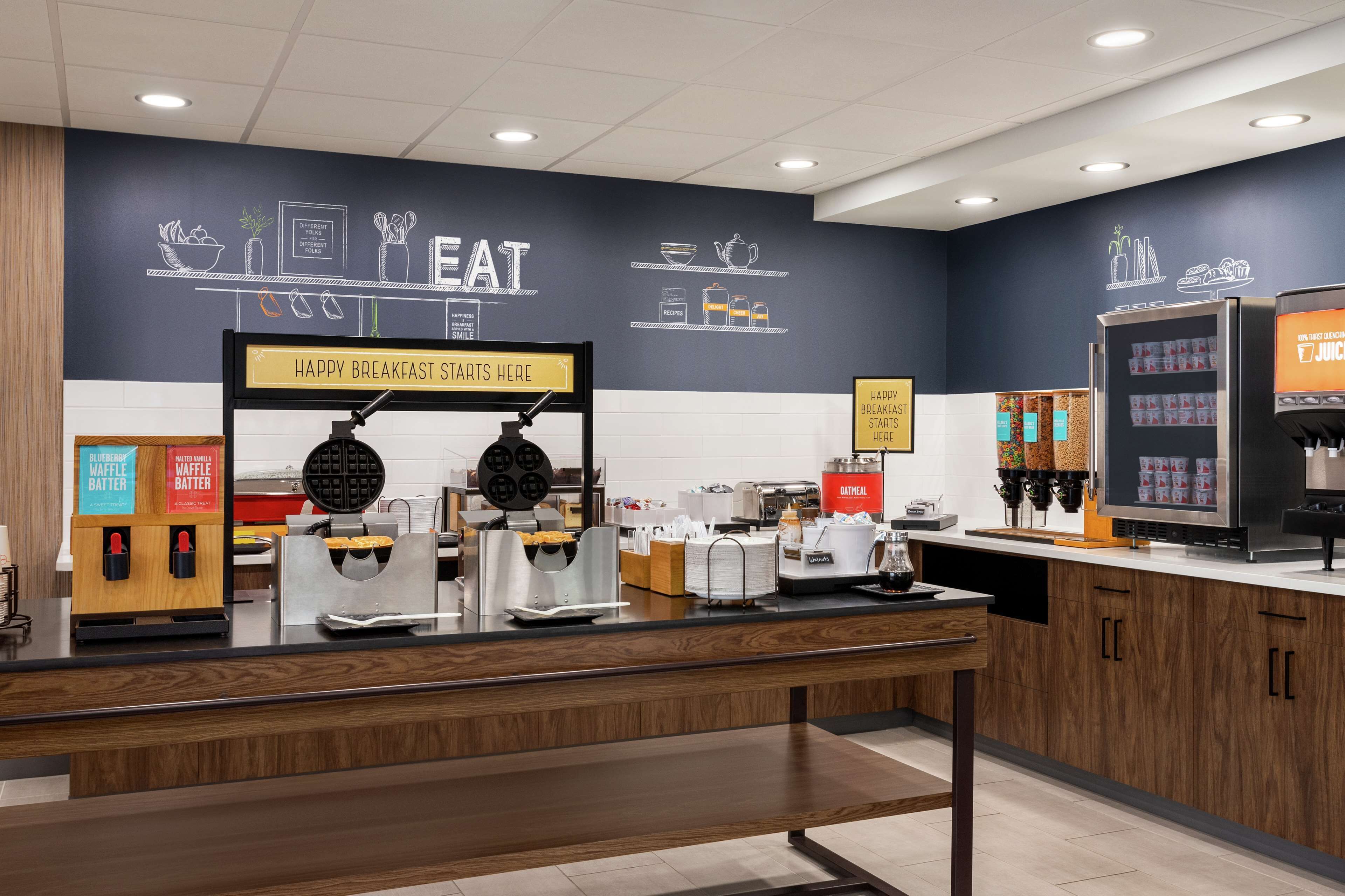 free daily self-service breakfast