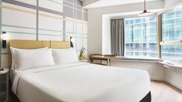 In-room safe, blackout curtains, iron/ironing board