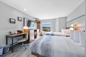 Room, 2 Double Beds, Non Smoking | In-room safe, desk, iron/ironing board, rollaway beds