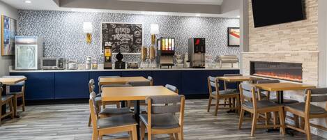 Free daily buffet breakfast