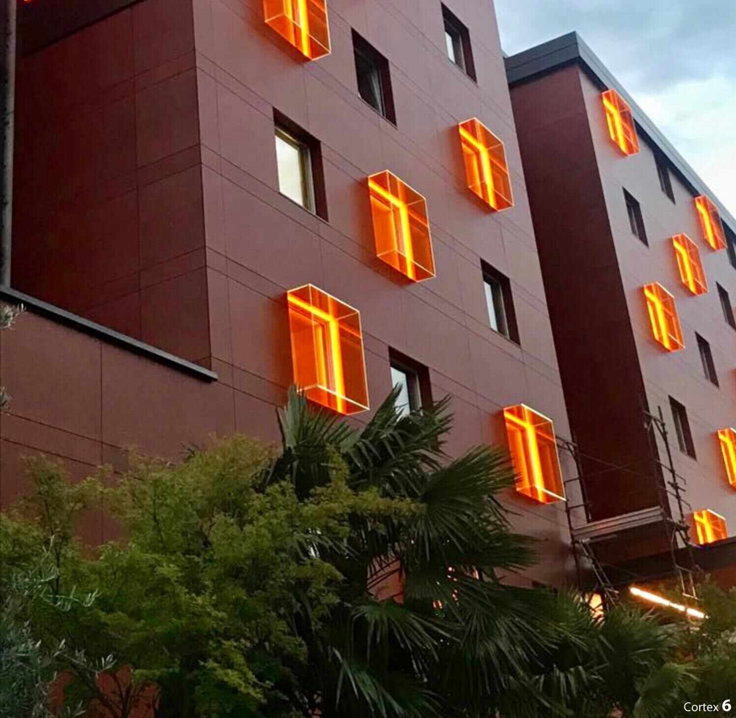 Voorkant van accommodatie