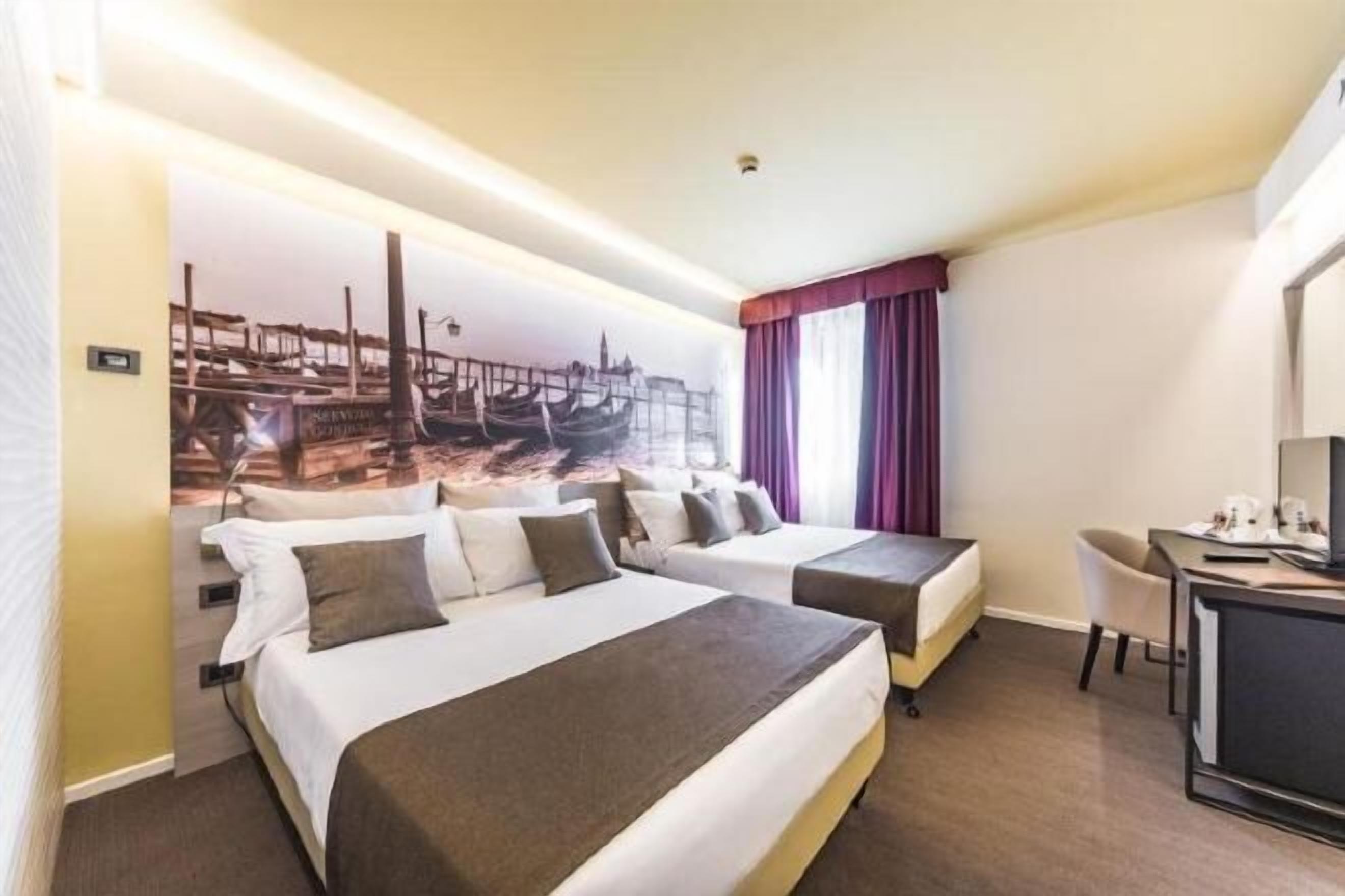 Premium bedding, down comforters, minibar, in-room safe