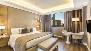 Suite, 1 Bedroom, Accessible, Terrace | In-room safe, desk, laptop workspace, blackout drapes