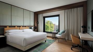 1 quarto, roupas de cama premium, edredons de pluma, frigobar