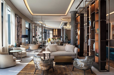Lobby lounge. Milan Marriott Hotel