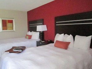 Two queen beds non smoking | In-room safe, blackout curtains, iron/ironing board