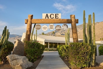 Hotel exterior and entrance at Ace Hotel and Swim Club