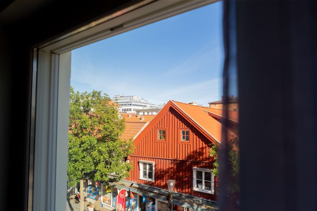 family suite, multiple beds, non smoking (living room;with sofabed) | view from room