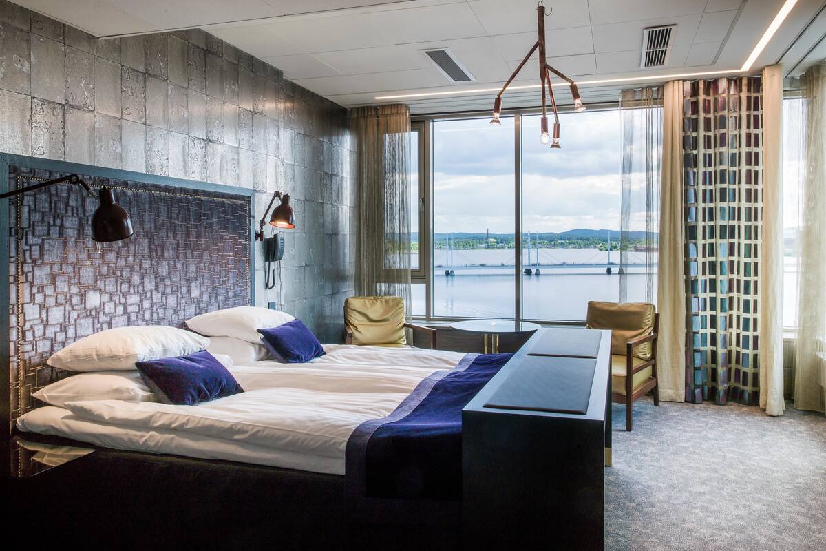 Suite junior, 1 cama King size, para no fumadores, vista al lago | Vista al lago