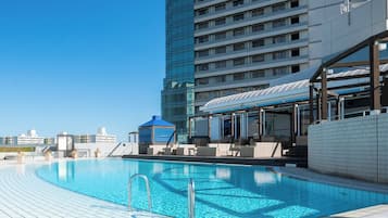 Inomhuspool och utomhuspool