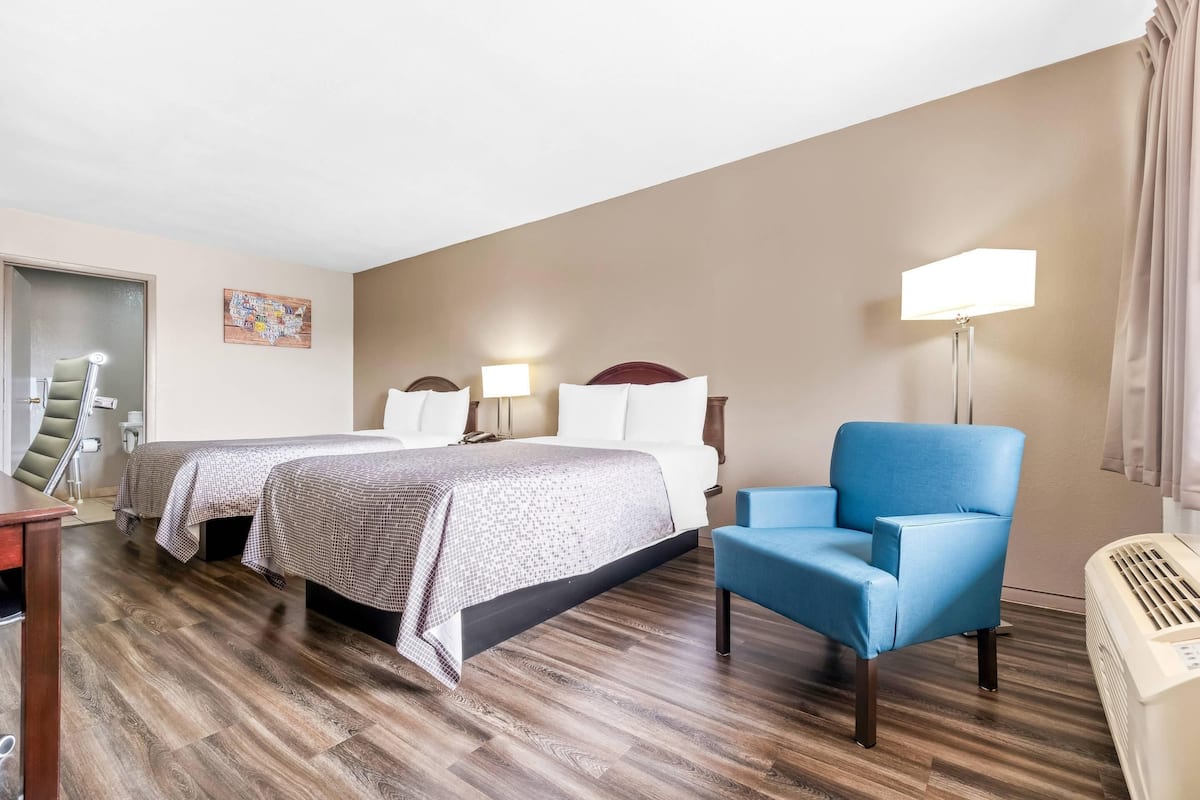 Room, 2 Double Beds, Accessible, Non Smoking | Desk, iron/ironing board, free WiFi, bed sheets