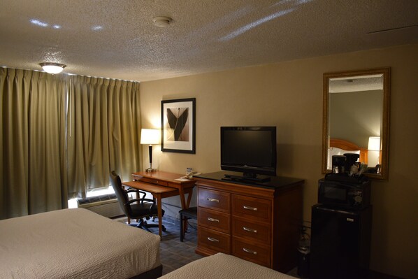 In-room safe, desk, blackout curtains, iron/ironing board