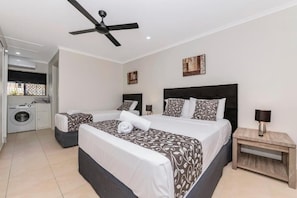Chambre Premium, plusieurs lits, cuisine