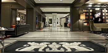 Hotel entrance and lobby at The Melrose Georgetown Hotel