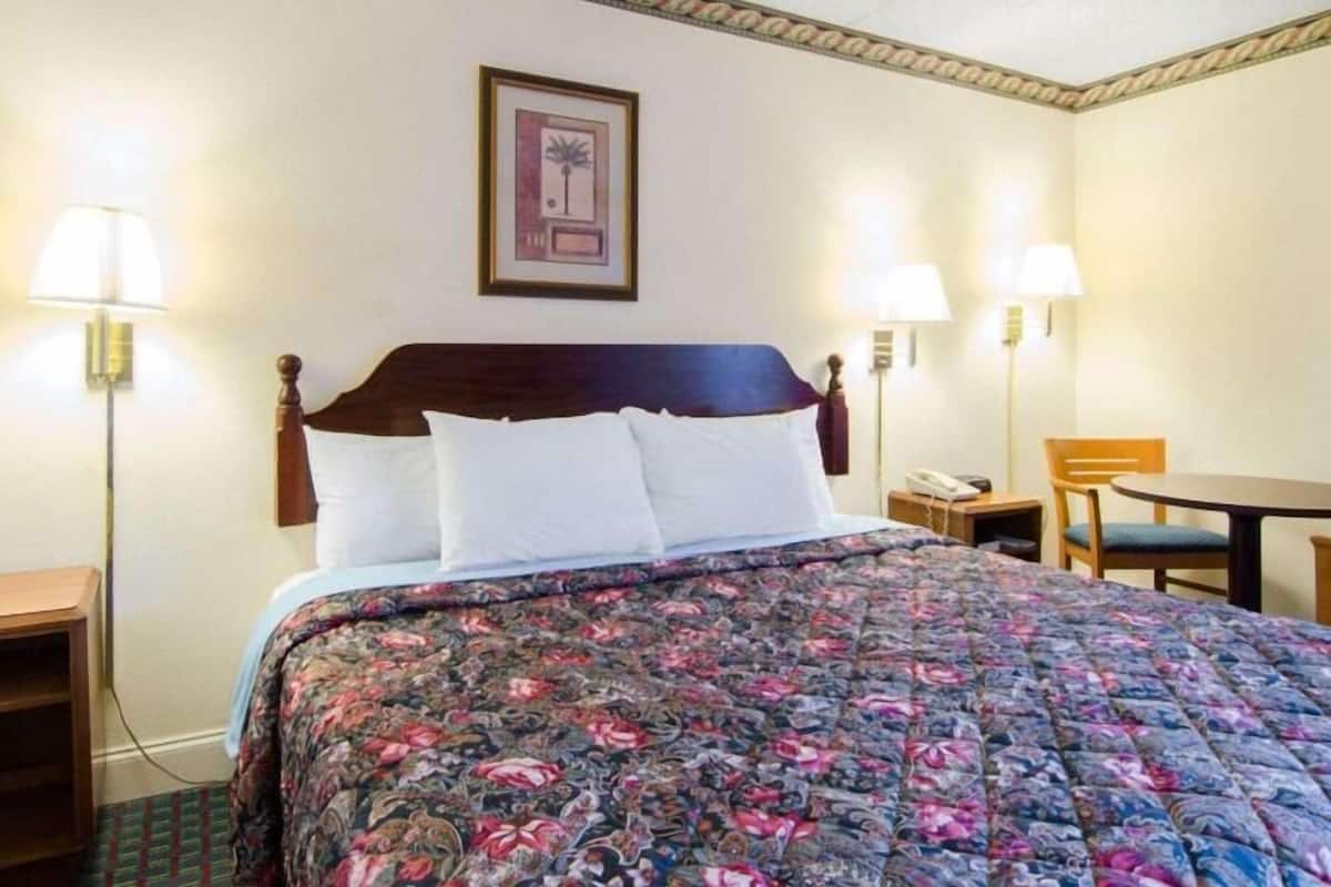 Premium bedding, laptop workspace, soundproofing, iron/ironing board