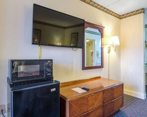 Premium bedding, laptop workspace, soundproofing, iron/ironing board